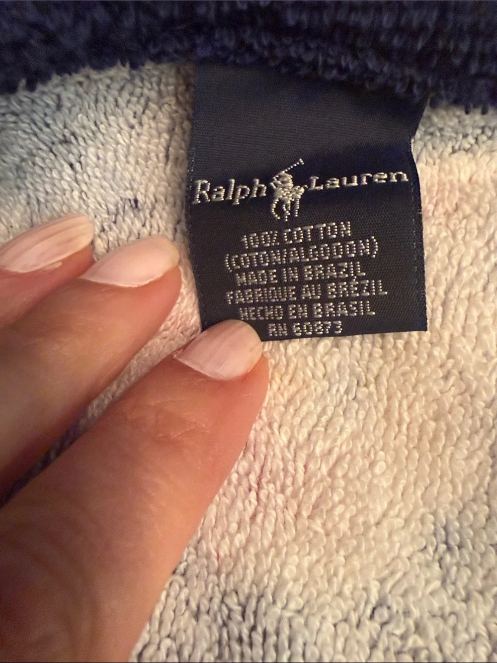 Rare unused Vintage Ralph Lauren Brompton Floral Hand Towels Set made in Brazil